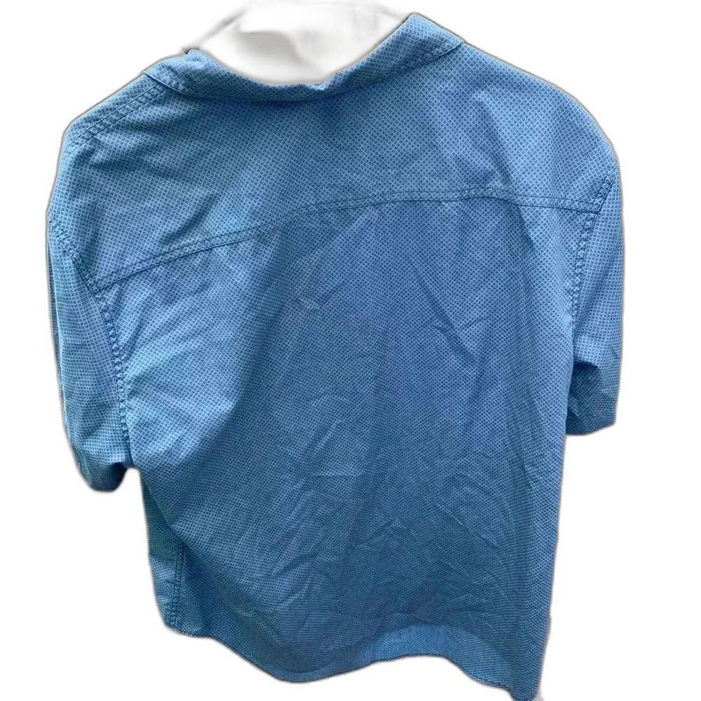 Calvin Klein Dress Shirt Men’s Blue Short Sleeve - Picture 4 of 4